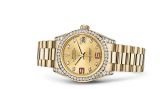 Rolex - 178158-0070  Datejust 31 Yellow Gold Diamond / President / Champagne Diamonds Rubies