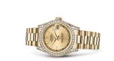 Rolex - 178158-0076  Datejust 31 Yellow Gold Diamond / President / Champagne