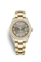 Rolex Datejust 31 Rolesor Everose Domed / Oyster / White Diamond (178158-0081)