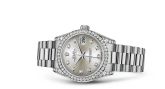 Rolex - 178159-0010  Datejust 31 White Gold Diamond / President / Silver Diamond