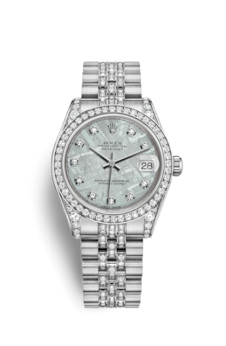 Rolex - 178159-0011  Datejust 31 White Gold Diamond / Jubilee Diamond / Meteorite