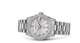 Rolex - 178159-0012  Datejust 31 White Gold Diamond / President / Silver Computer