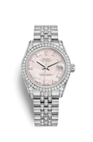 Rolex Datejust 31 Rolesor Everose Domed Diamond / Jubilee / MOP (178159-0014)