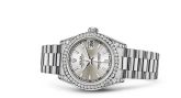 Rolex - 178159-0018  Datejust 31 White Gold Diamond / President / Silver