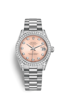 Rolex Datejust 31 Rolesor Everose Fluted / Oyster / Black Diamond (178159-0019)