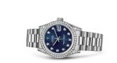 Rolex - 178159-0020  Datejust 31 White Gold Diamond / President / Blue Diamond