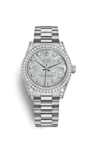 Rolex - 178159-0021  Datejust 31 White Gold Diamond / President / Meteorite