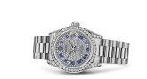 Rolex - 178159-0028  Datejust 31 White Gold Diamond / President / Paved Roman