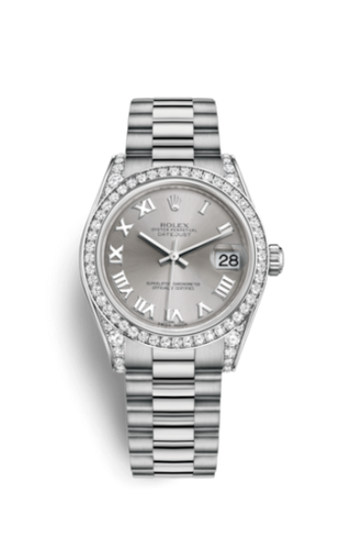 Rolex - 178159-0048  Datejust 31 White Gold Diamond / President / Rhodium Roman