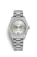 Rolex Datejust 31 Everose Domed / President / Black MOP (178159-0052)