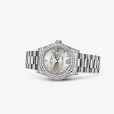 Rolex - 178159-0052  Datejust 31 White Gold Diamond / President / Silver Roman