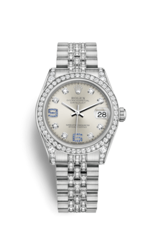 Rolex - 178159-0055  Datejust 31 White Gold Diamond / Jubilee Diamond / Silver Diamond