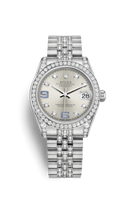 Rolex Datejust 31 Stainless Steel Domed Diamond / Oyster / Rhodium - Roman (178159-0055)