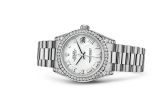 Rolex - 178159-0066  Datejust 31 White Gold Diamond / President / White Roman