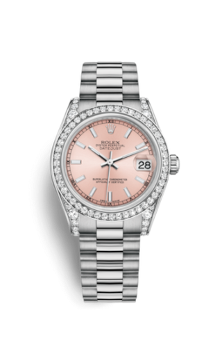 Rolex - 178159-0069  Datejust 31 White Gold Diamond / President / Pink