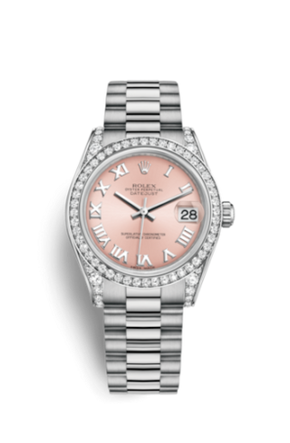 Rolex - 178159-0071  Datejust 31 White Gold Diamond / President / Pink Roman