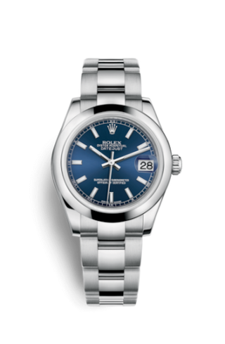 Rolex - 178240-0023  Datejust 31 Stainless Steel Domed / Oyster / Blue