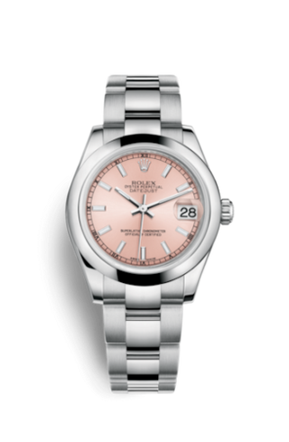 Rolex - 178240-0028  Datejust 31 Stainless Steel Domed / Pink / Pink