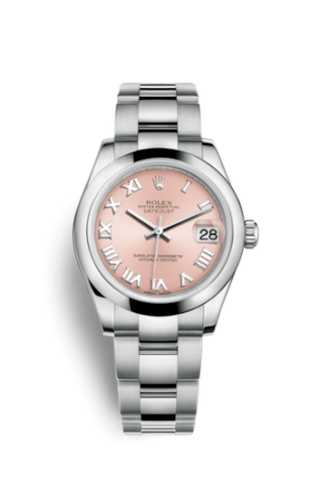 Rolex - 178240-0032  Datejust 31 Stainless Steel Domed / Oyster / Pink Roman