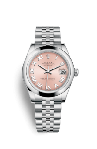 Rolex - 178240-0033  Datejust 31 Stainless Steel Domed / Jubilee / Pink Roman