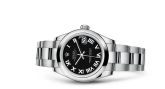 Rolex - 178240-0034  Datejust 31 Stainless Steel Domed / Oyster / Black Roman