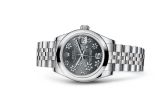 Rolex - 178240-0039  Datejust 31 Stainless Steel Domed / Jubilee / Dark Rhodium Floral