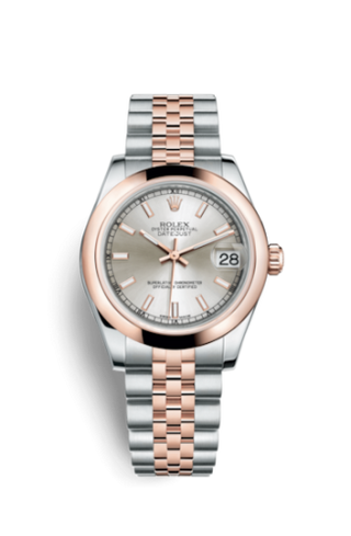 Rolex - 178241-0037  Datejust 31 Rolesor Everose Domed / Jubilee / Silver