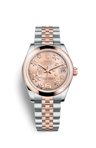 Rolex - 178241-0069  Datejust 31 Rolesor Everose Domed / Jubilee / Pink Floral