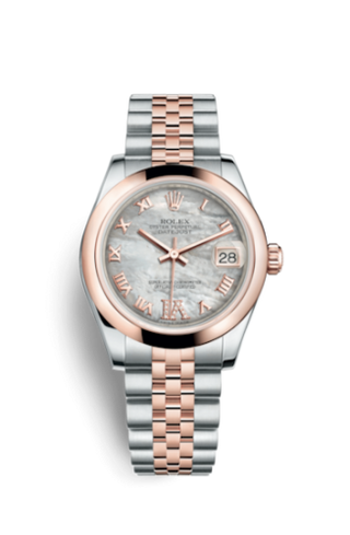 Rolex - 178241-0076  Datejust 31 Rolesor Everose Domed / Jubilee / MOP Roman