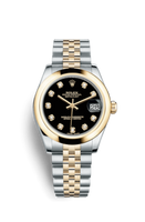 Rolex Datejust 31 Yellow Gold Domed / Oyster / Silver Computer (178243-0045)