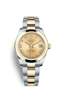 Rolex Datejust 31 Yellow Gold Fluted / Oyster / Steel Roman (178243-0072)