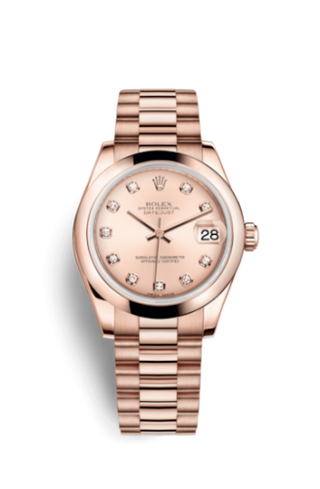 Rolex - 178245f-0010  Datejust 31 Everose Domed / President / Pink Diamond