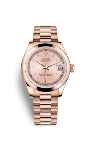 Rolex - 178245f-0019  Datejust 31 Everose Domed / President / Pink