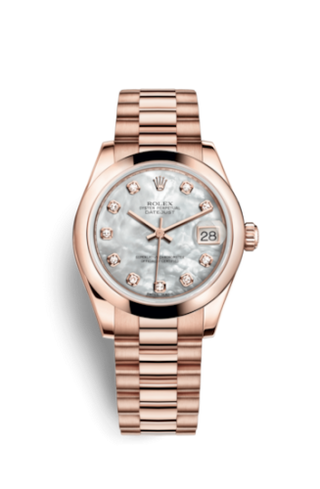 Rolex - 178245f-0026  Datejust 31 Everose Domed / President / MOP