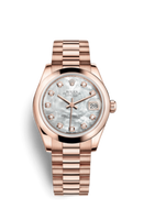 Rolex Datejust 31 Rolesor Everose Fluted / Oyster / Pink Diamond (178245f-0026)