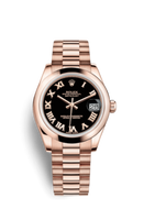 Rolex Datejust 31 Rolesor Everose Domed Diamond / Oyster / MOP Roman (178245f-0037)