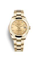 Rolex Datejust 31 Everose Fluted / President / Silver (178248-0012)