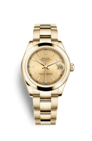 Rolex Datejust 31 Rolesor Yellow Domed / Jubilee / Champagne Computer (178248-0042)