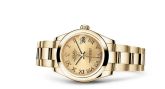 Rolex - 178248-0079  Datejust 31 Yellow Gold Domed / Oyster / Champagne Roman