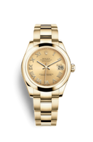 Rolex Datejust 31 Yellow Gold Diamond / President / Champagne (178248-0079)