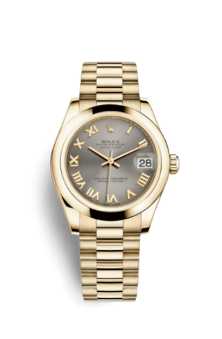 Rolex - 178248-0092  Datejust 31 Yellow Gold Domed / President / Steel Roman