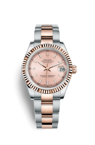 Rolex - 178271-0001  Datejust 31 Rolesor Everose Fluted / Oyster / Pink