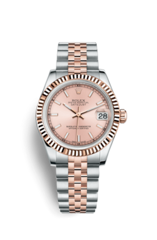 Rolex - 178271-0005  Datejust 31 Rolesor Everose Fluted / Jubilee / Pink