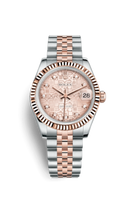 Rolex Datejust 31 Rolesor Everose Domed Diamond / Jubilee / Pink Floral (178271-0012)