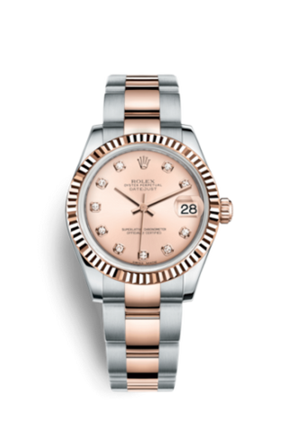 Rolex - 178271-0045  Datejust 31 Rolesor Everose Fluted / Oyster / Pink Diamond