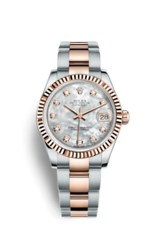 Rolex - 178271-0058  Datejust 31 Rolesor Everose Fluted / Oyster / MOP