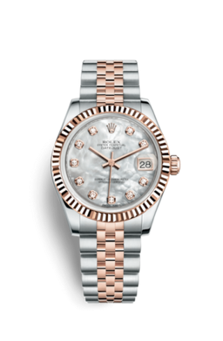 Rolex - 178271-0060  Datejust 31 Rolesor Everose Fluted / Jubilee / MOP