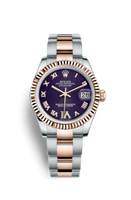 Rolex Datejust 31 Rolesor Everose Domed Diamond / Oyster / Pink Roman (178271-0076)