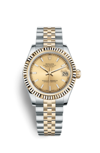 Rolex - 178273-0001  Datejust 31 Rolesor Yellow Fluted / Jubilee / Champagne