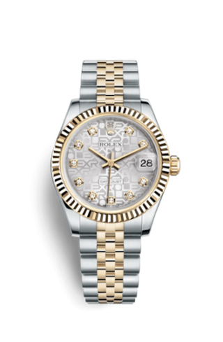 Rolex - 178273-0006  Datejust 31 Rolesor Yellow Fluted / Jubilee / Silver Computer